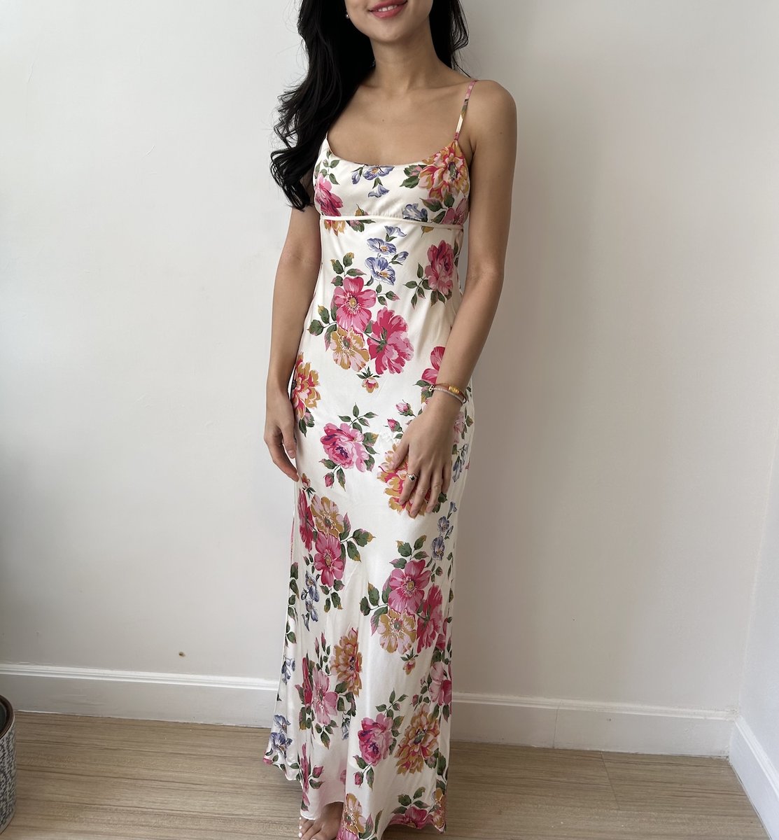 Reformation Pink Floral Dress