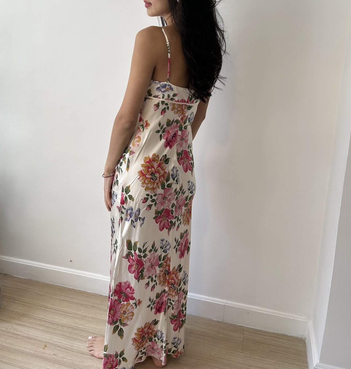 Reformation Pink Floral Dress
