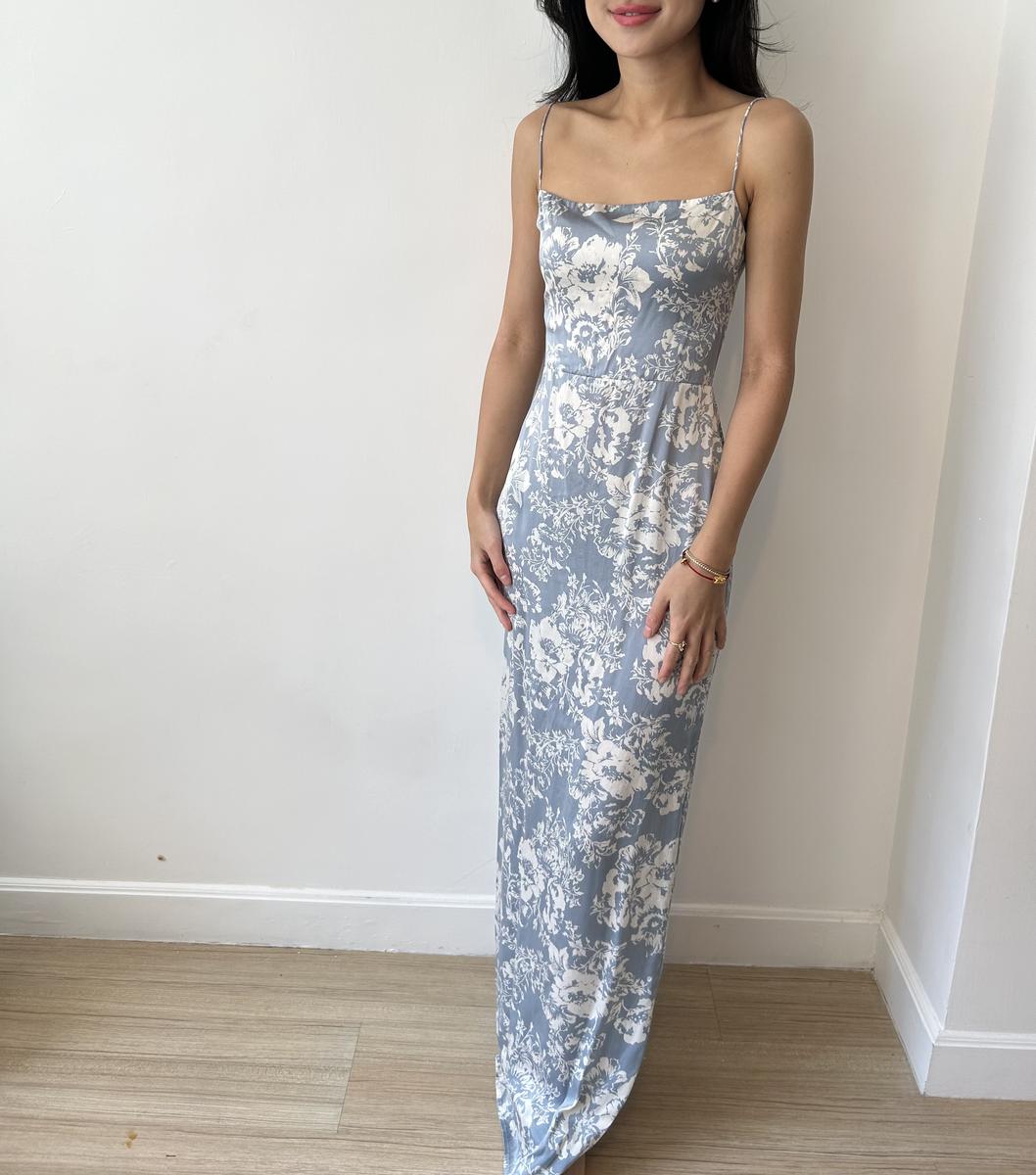 Reformation Blue Patterned Dress