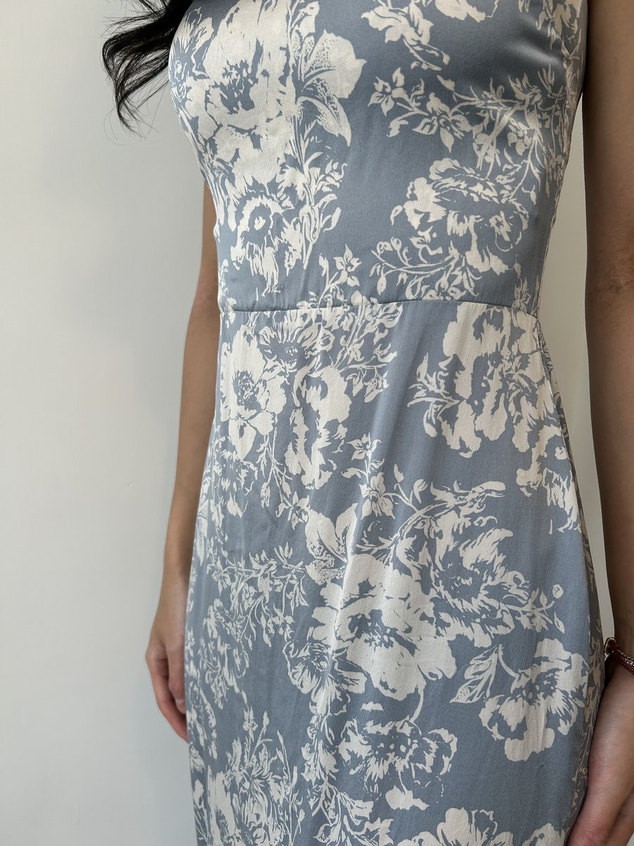 Reformation Blue Patterned Dress