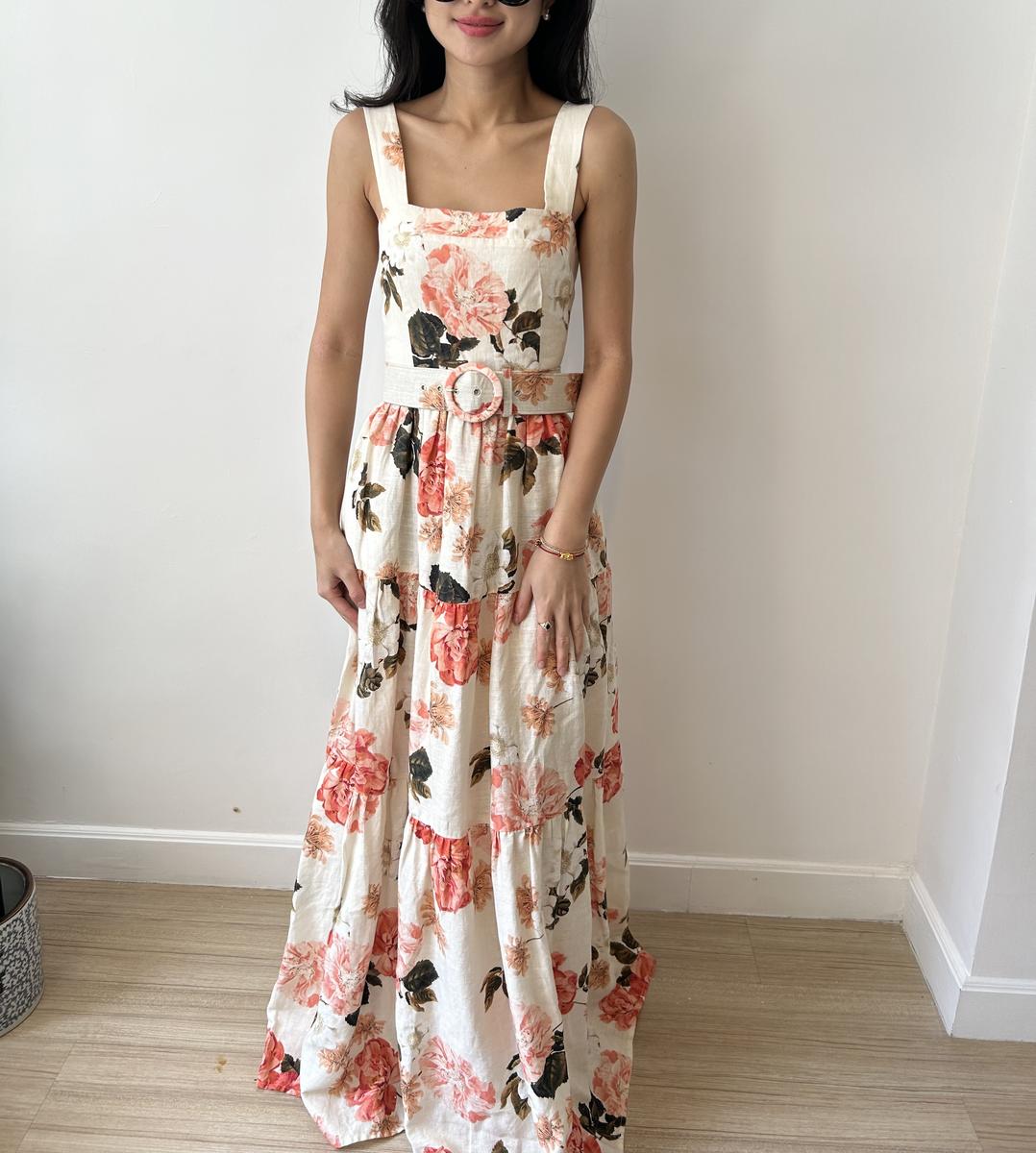 Pink / White Floral Dress