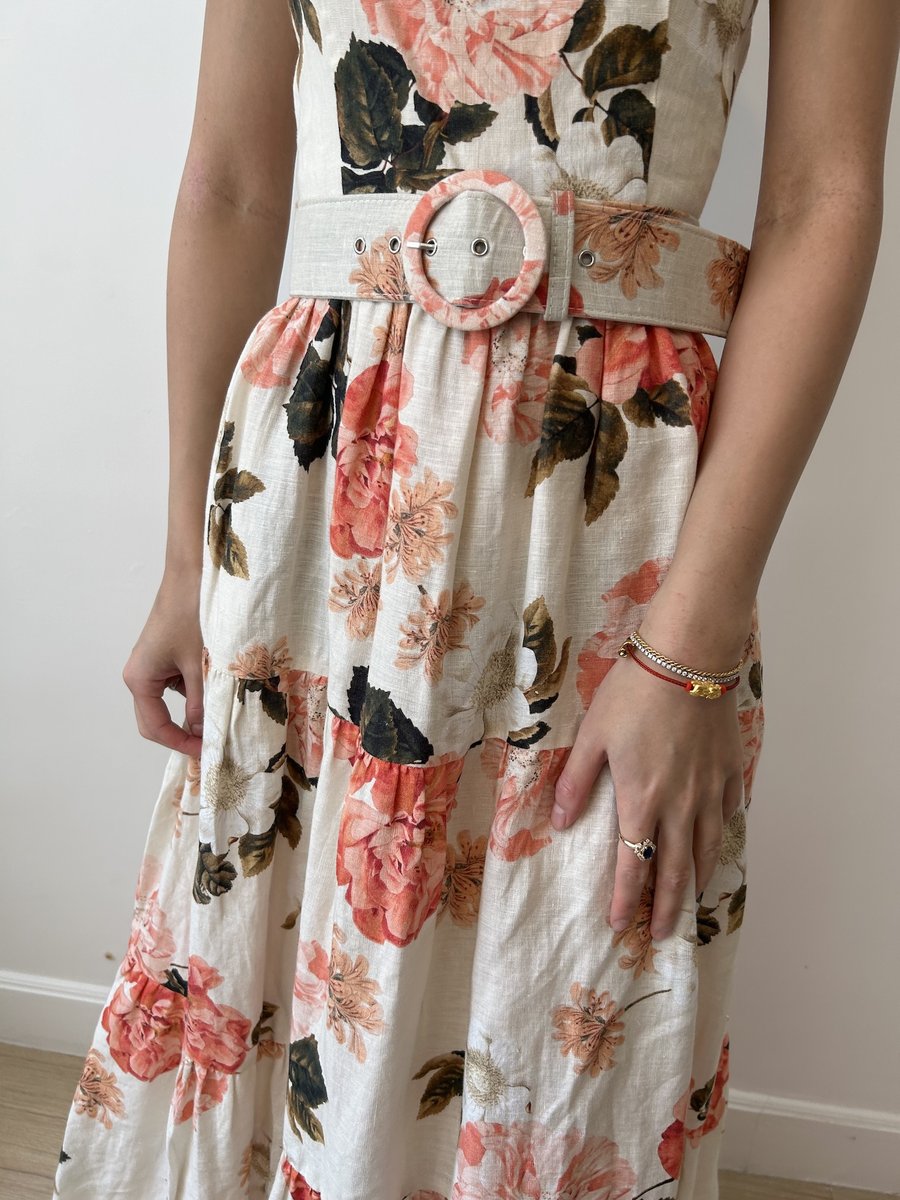 Pink / White Floral Dress