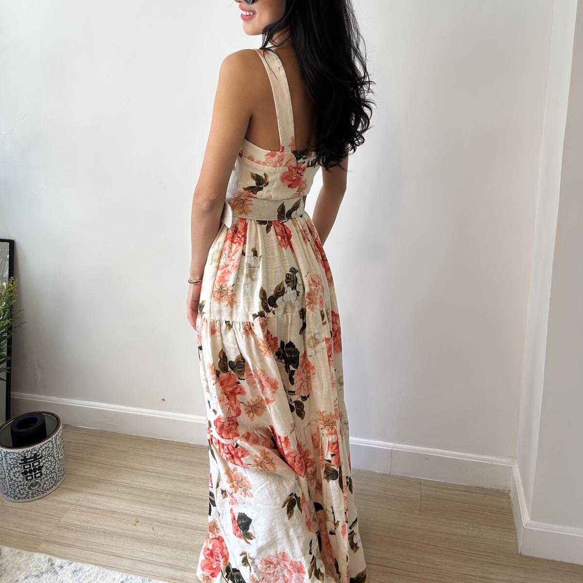 Pink / White Floral Dress