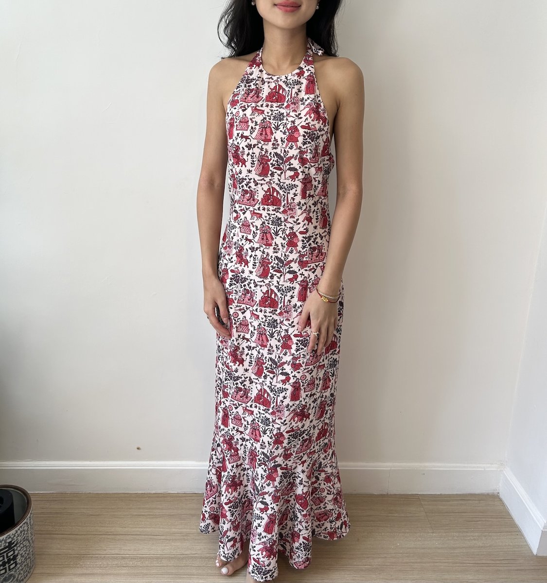 Rhode Pink Patterned Dress