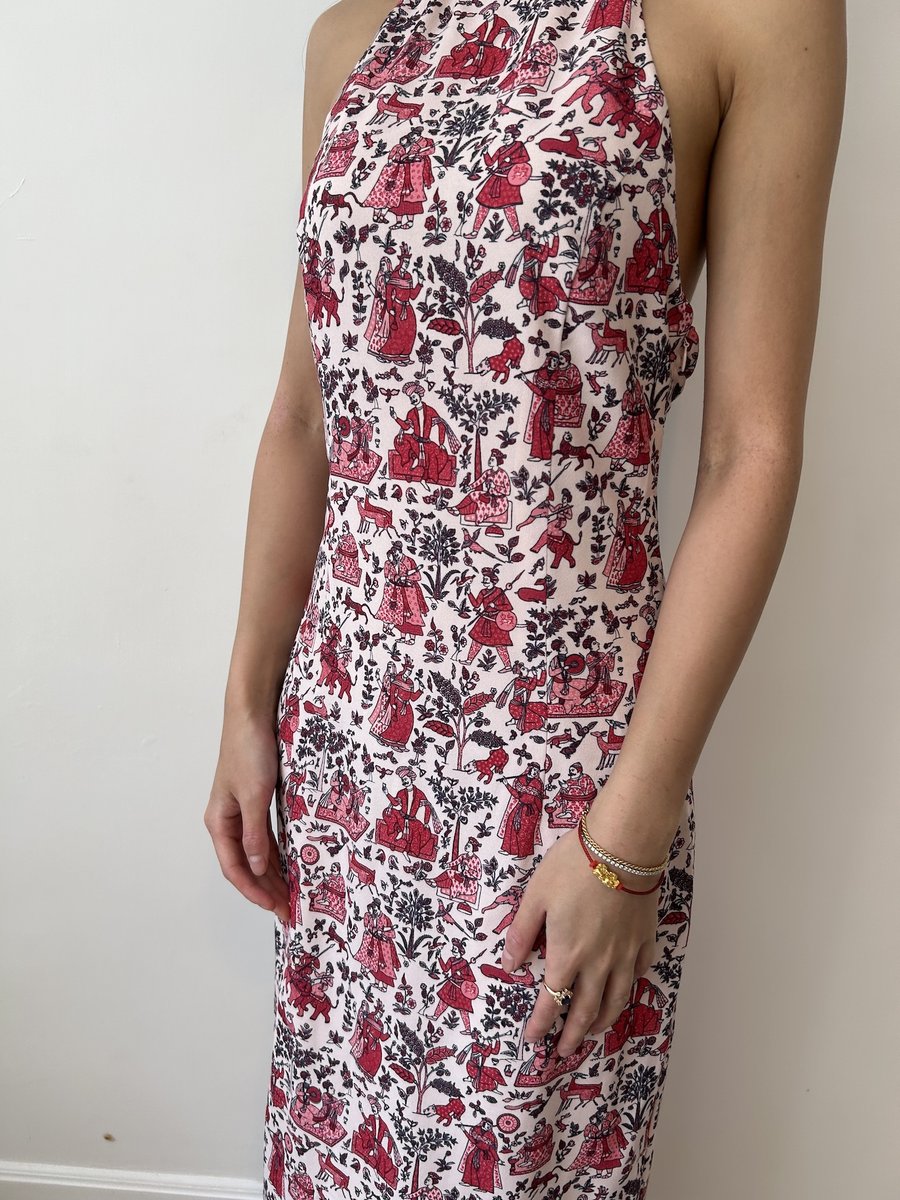 Rhode Pink Patterned Dress