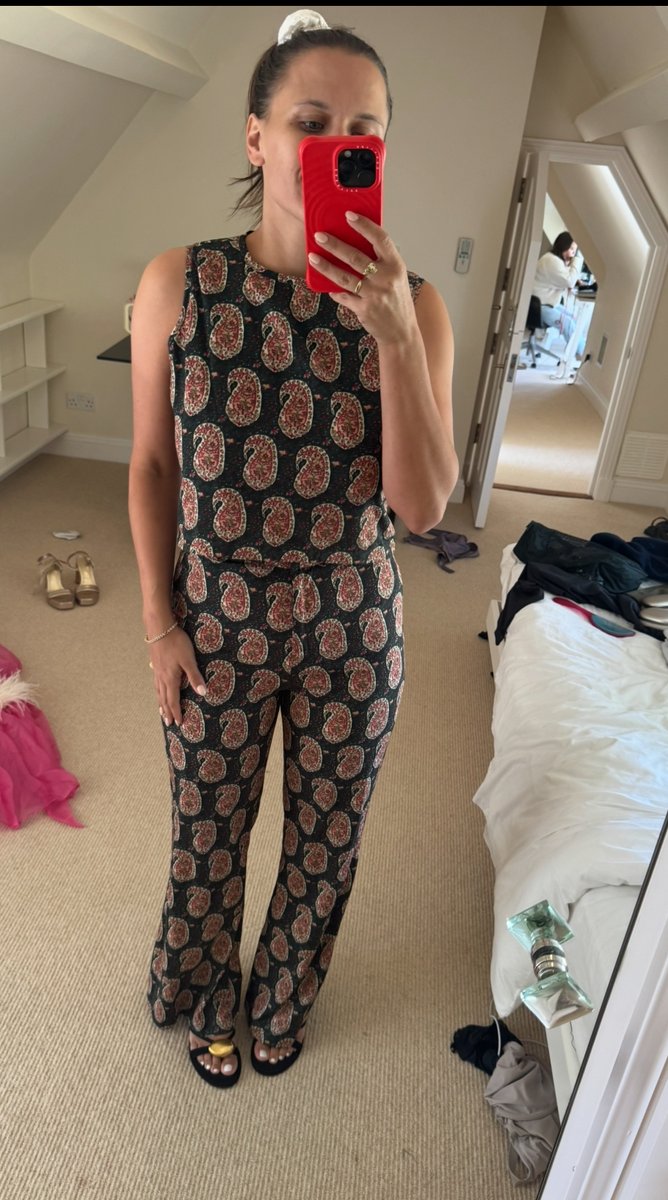 Silk Co-ord with removable feathers