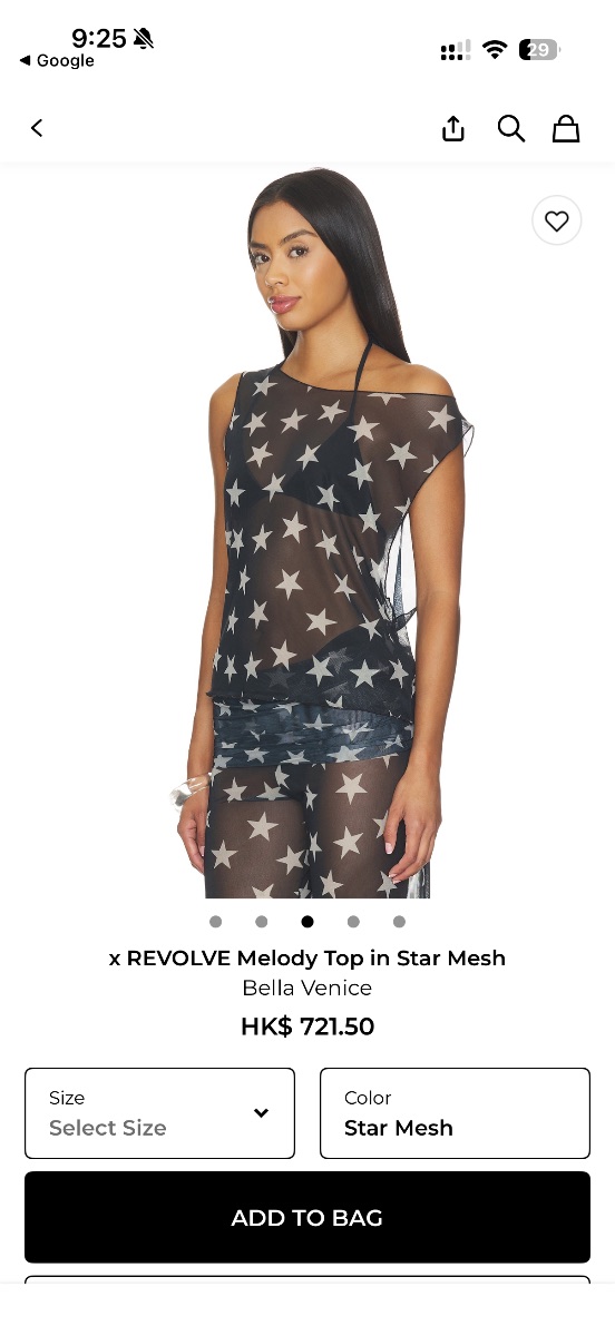 X REVOLVE Melody Top and Pants in Star Mesh