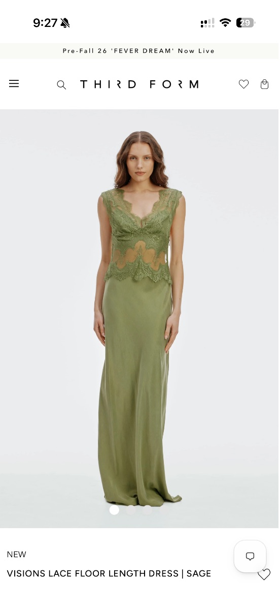 Third Form Visions Lace Floor Length Dress