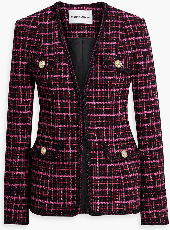 Pink Tweed Blazer Suit