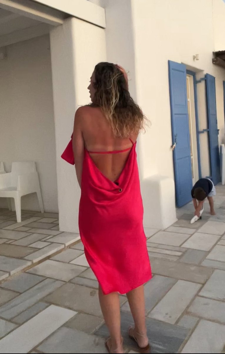 PINK SATIN COCKTAIL DRESS