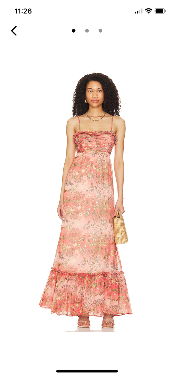 byTiMo bright field chiffon strap dress