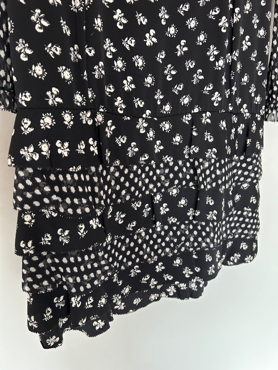 Diane Von Furstenberg Floral Chiffon Dress