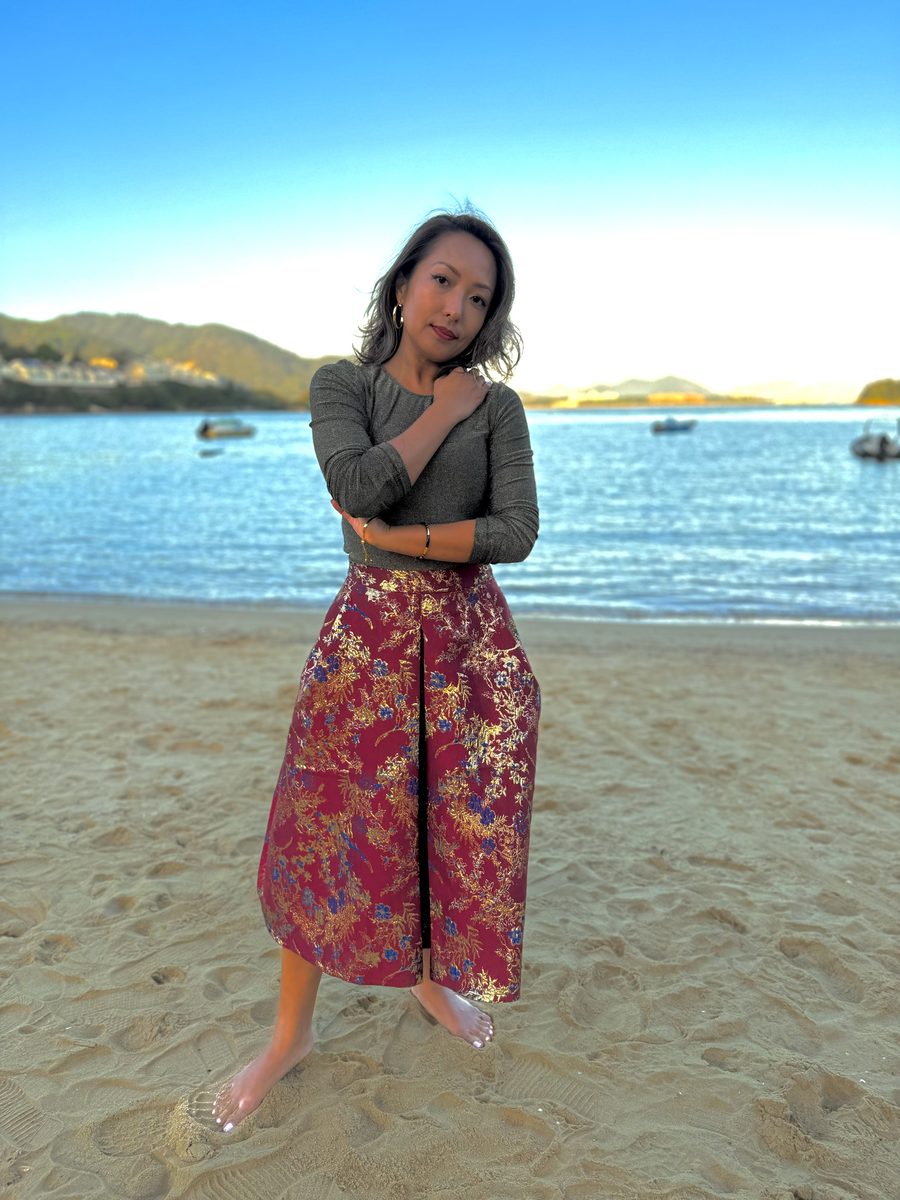 SAN FRANCISCO SKIRT 3/4 LENGTH BORDEAUX