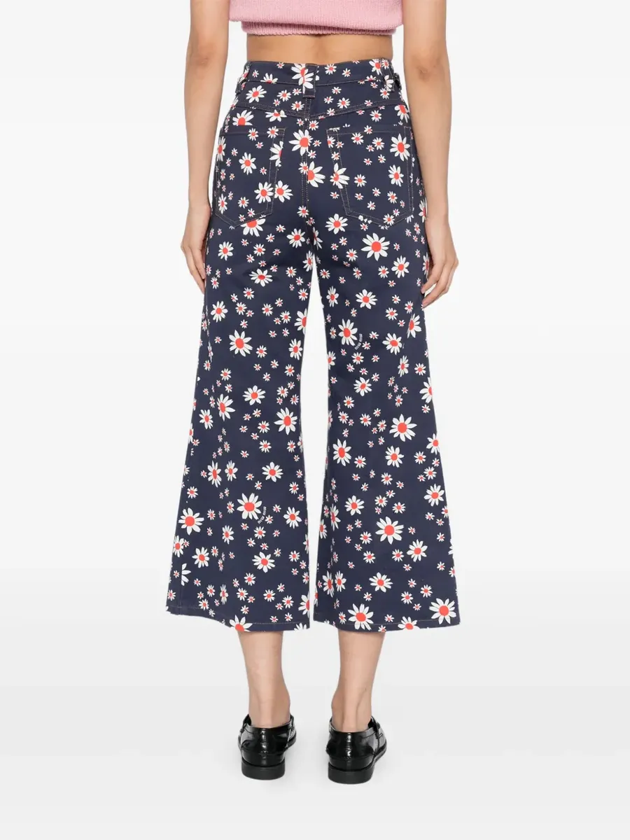 Miu Miu Floral Sailor Trousers