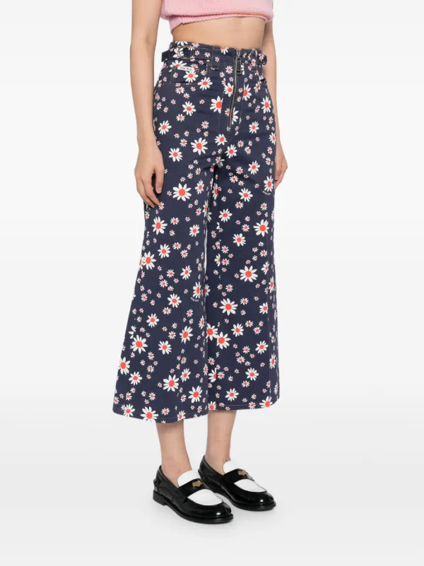 Miu Miu Floral Sailor Trousers