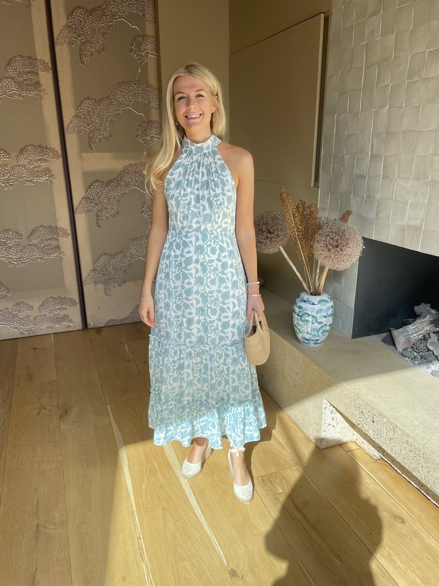 Neve & Noor Elle Dress in Misty Blue