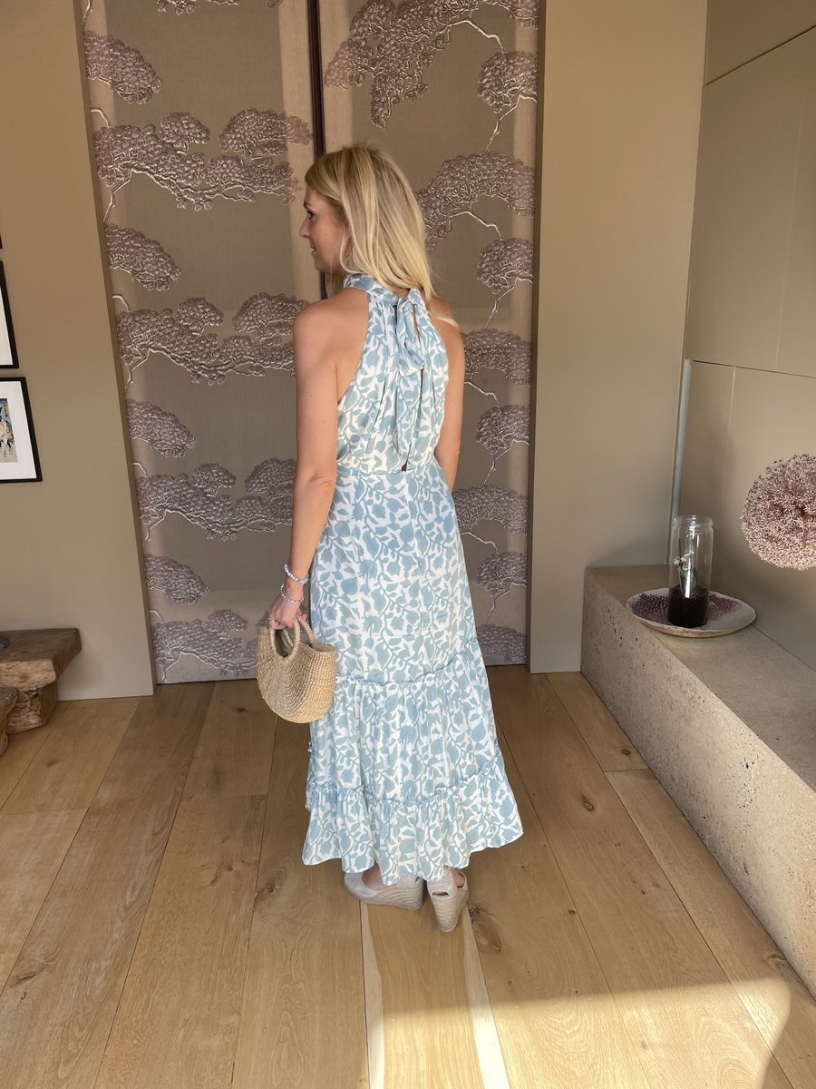Neve & Noor Elle Dress in Misty Blue
