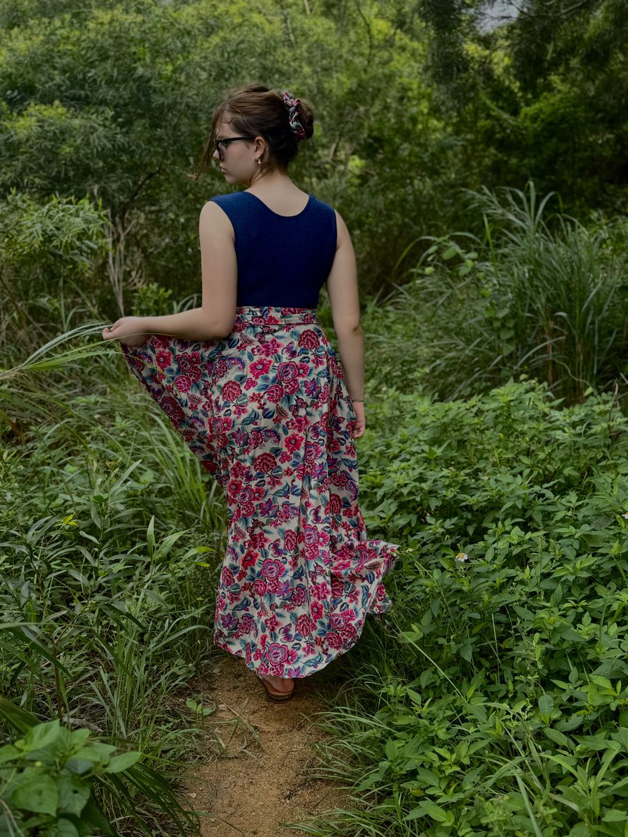 CAPRI SKIRT FLOWER PRINT