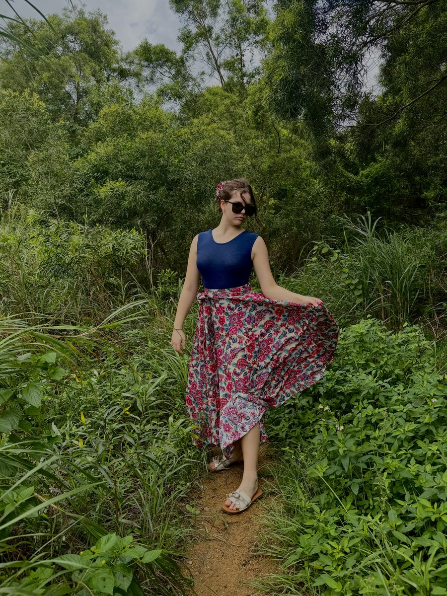 CAPRI SKIRT FLOWER PRINT
