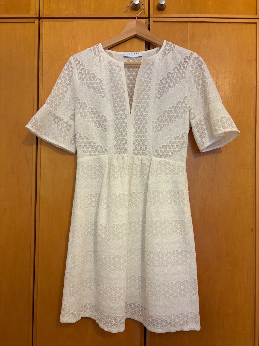 Sandro White Dress