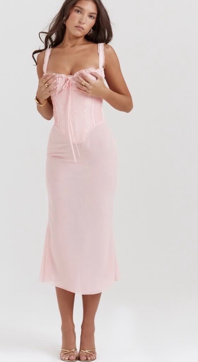 House of CB - Syrah Midi Dress, Pink