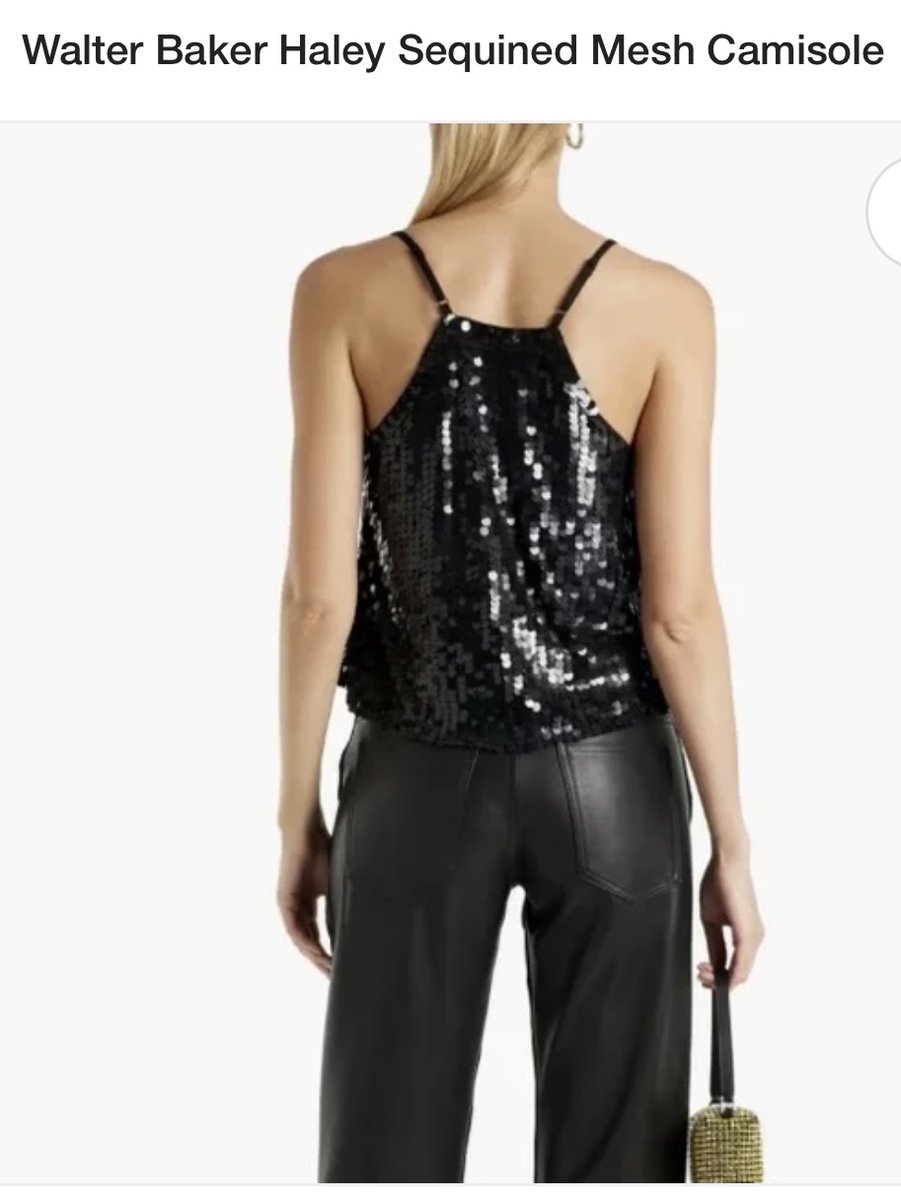 Walter Baker sequin camisole top