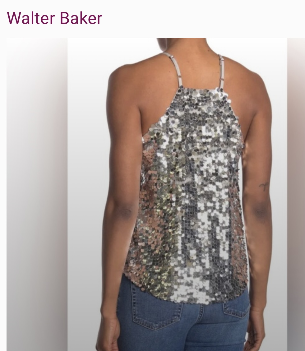 Walter Baker sequin camisole top