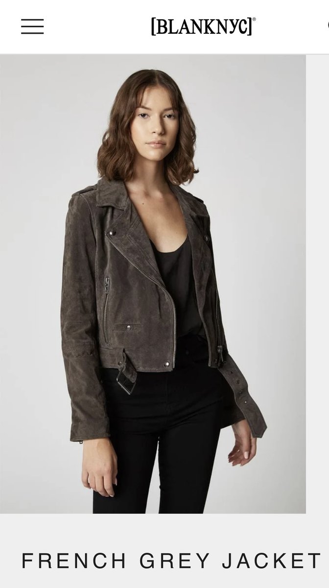 Blank NYC suede moto jacket