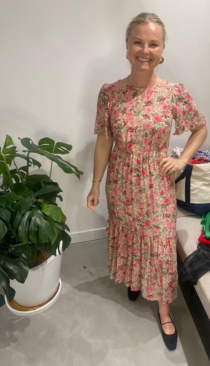 &Other Stories tiered floral dress