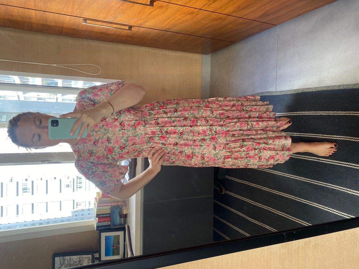 &Other Stories tiered floral dress