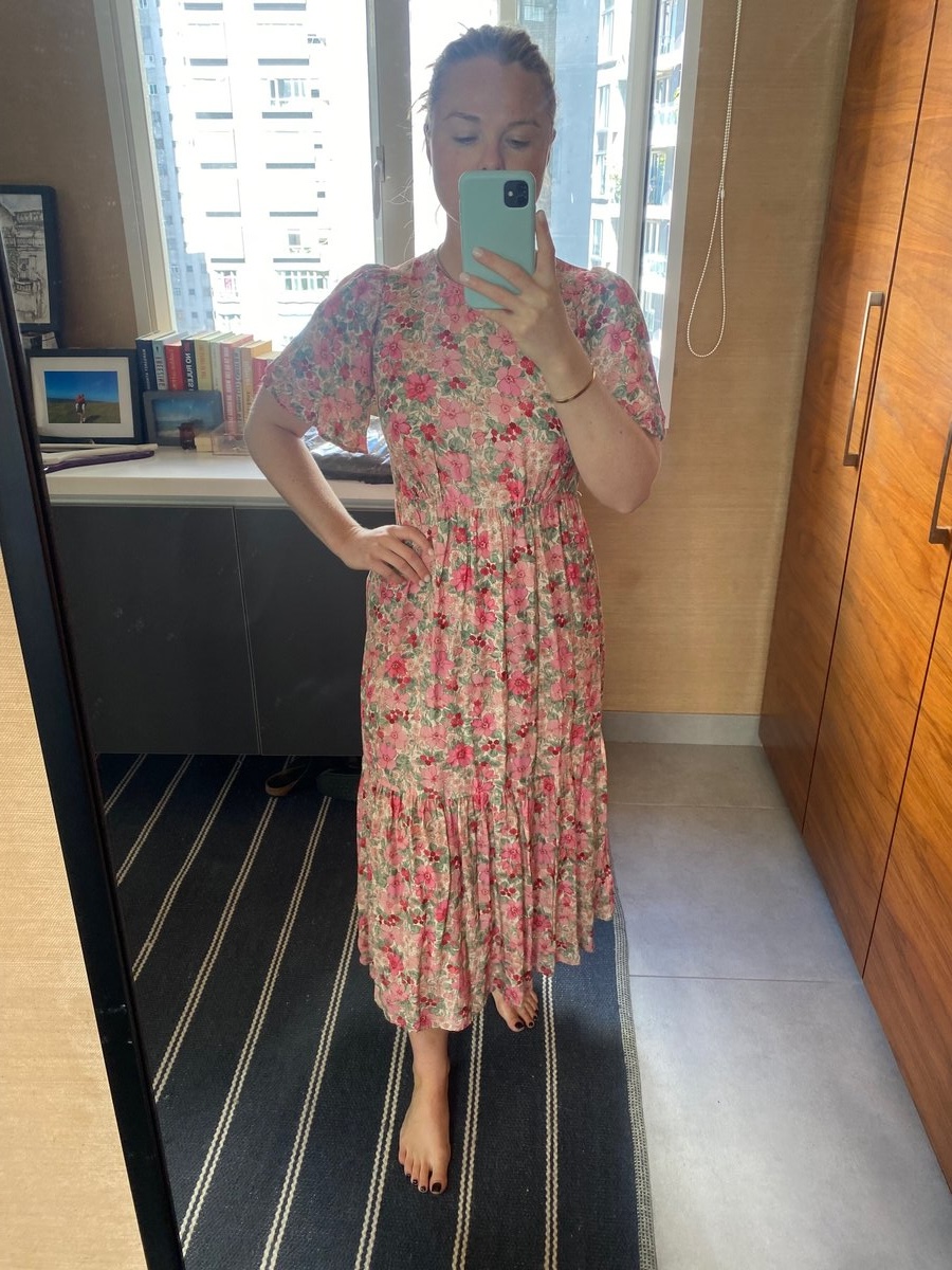 &Other Stories tiered floral dress