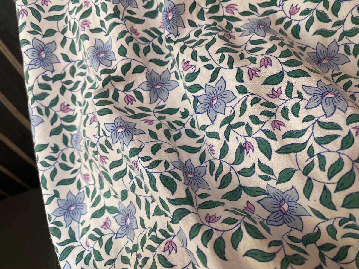 Pink City Prints Blue & White Dress