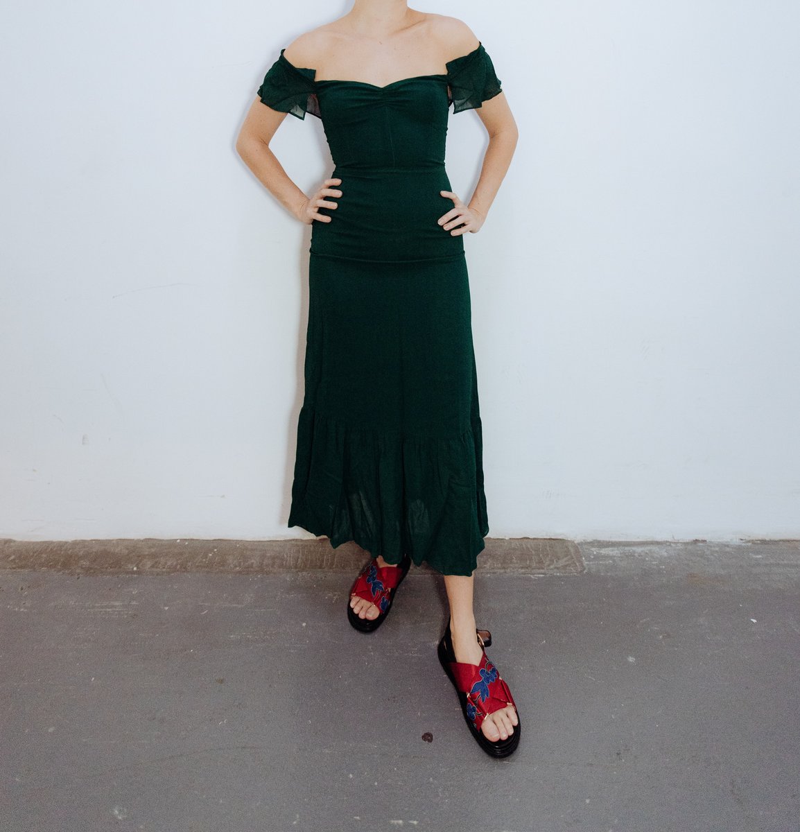 Forest Green Reformation Dress