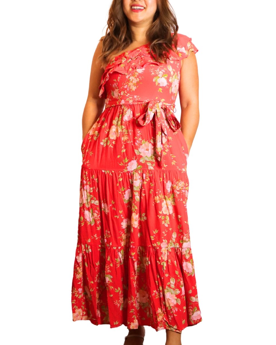 YUMIKIM Malia Dress Flirty Floral Red