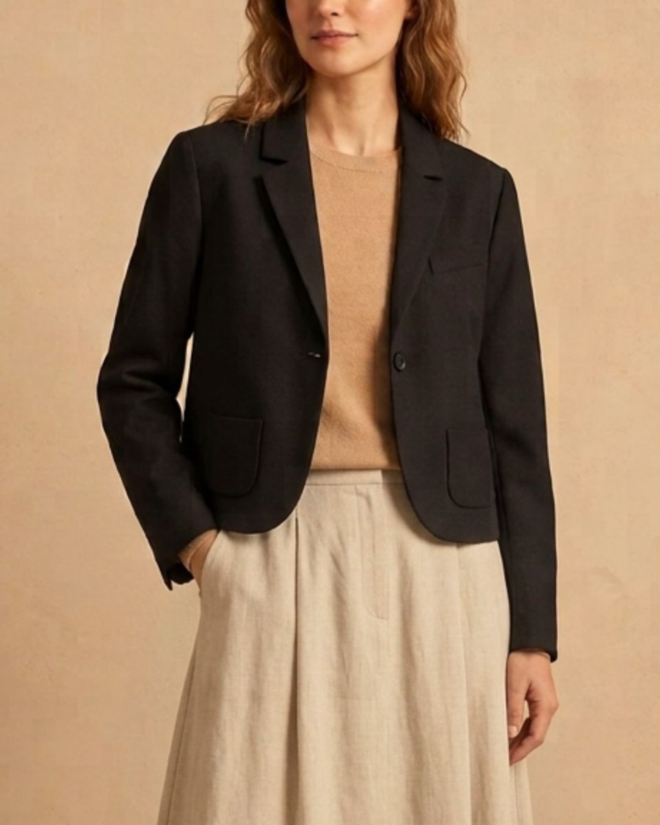 Paule Ka Black Cropped Jacket