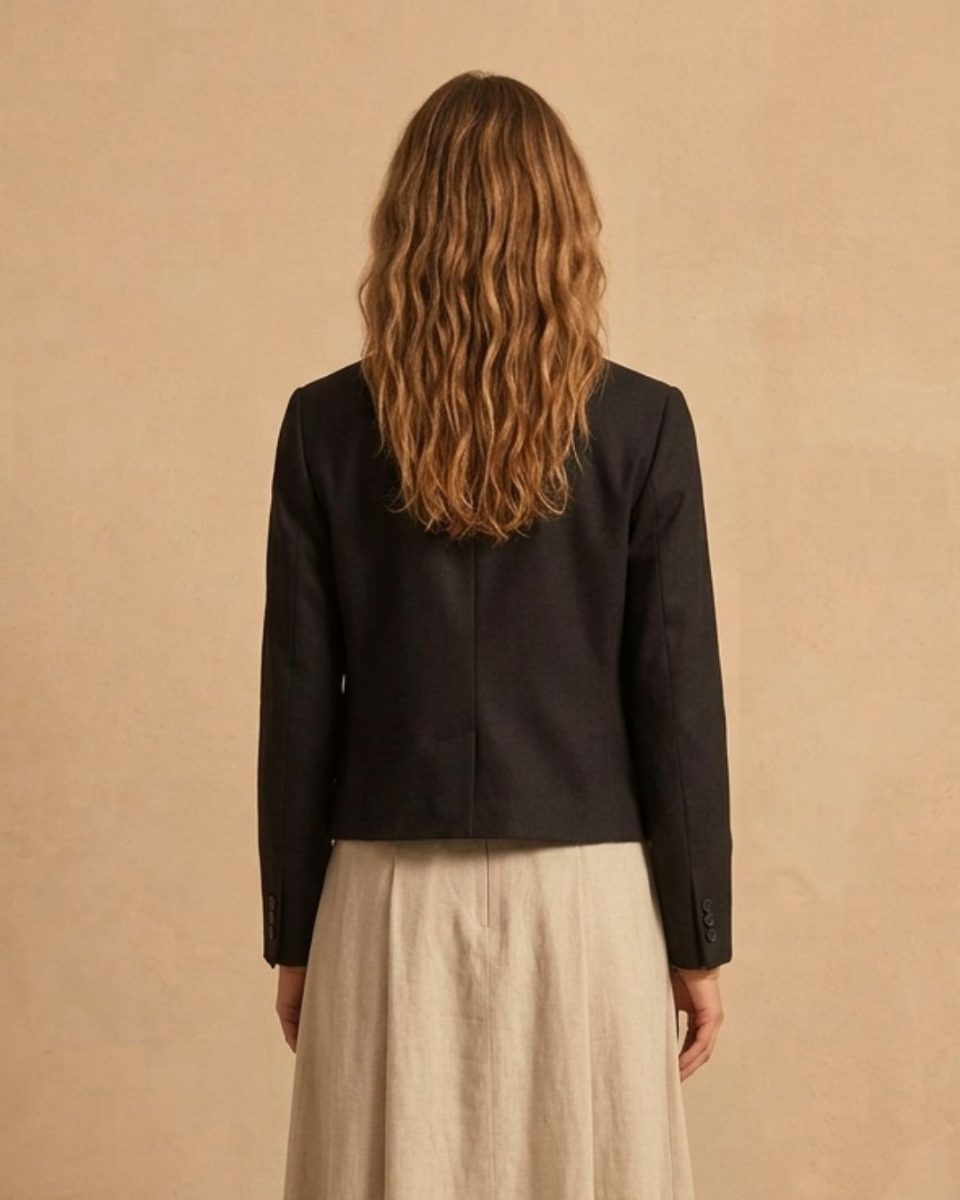 Paule Ka Black Cropped Jacket