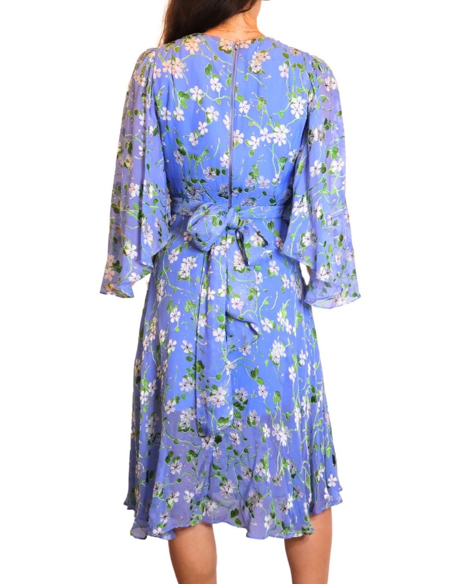 Alice + Olivia Halsey Bellsleeve Midi Dress
