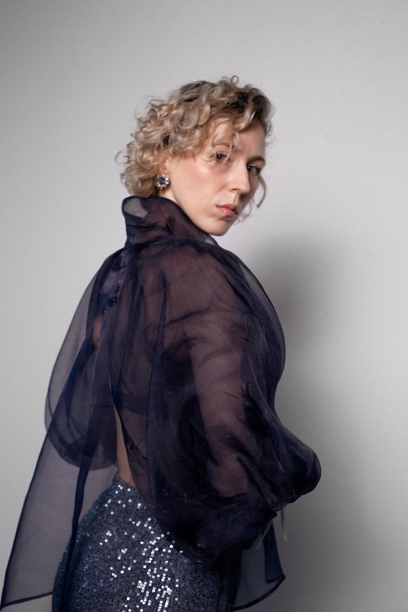 ORGANZA PUFF SLEEVE BLOUSE