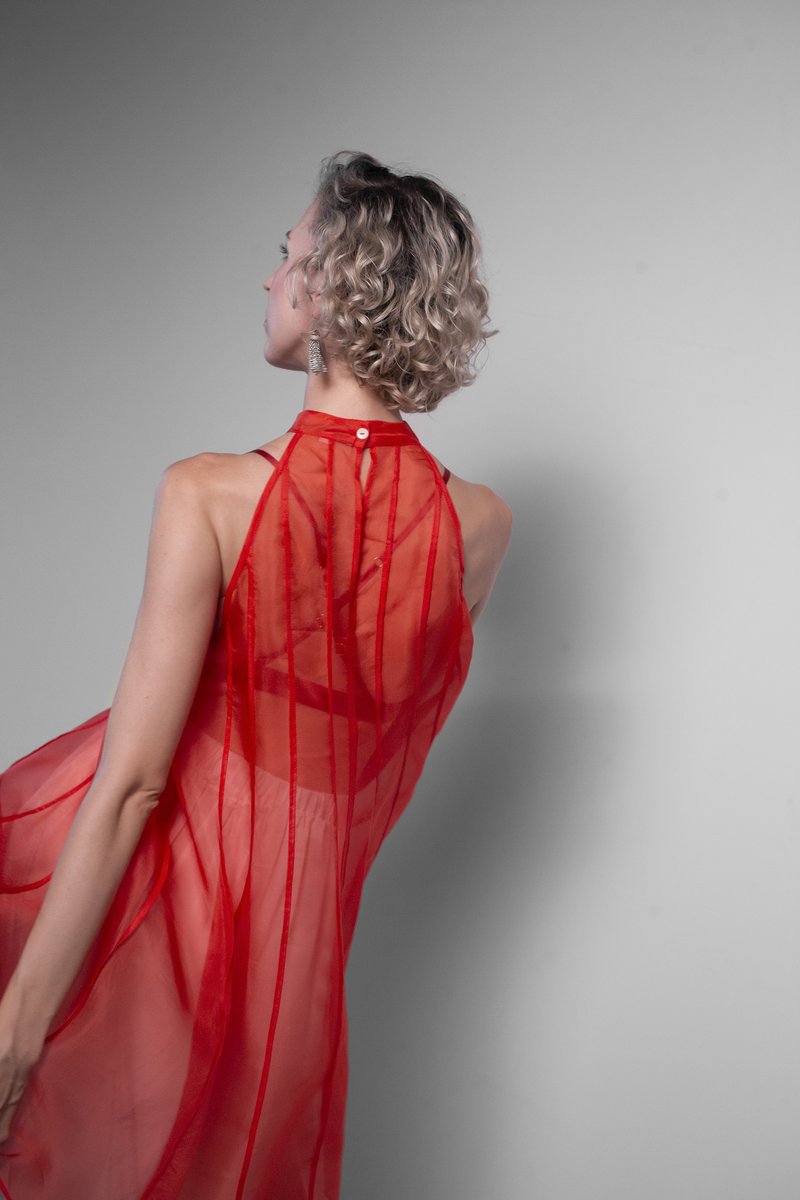 ORGANZA FLARE DRESS