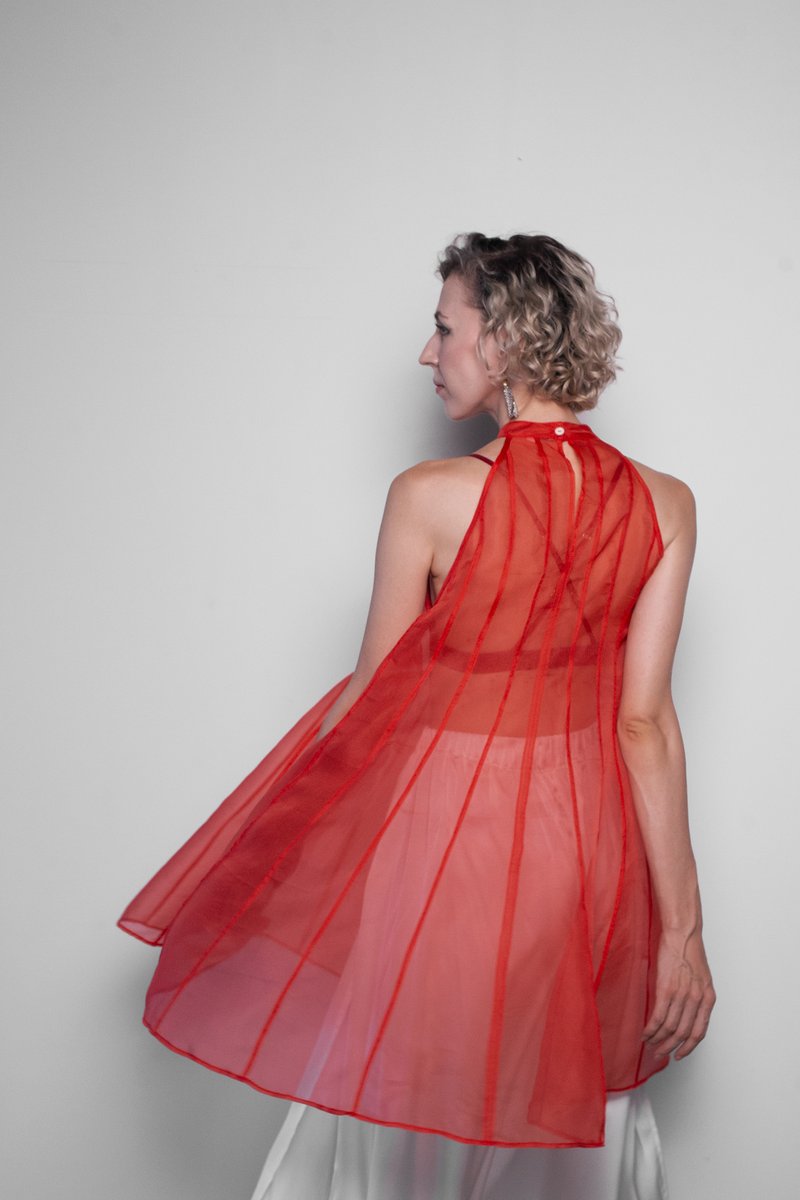 ORGANZA FLARE DRESS