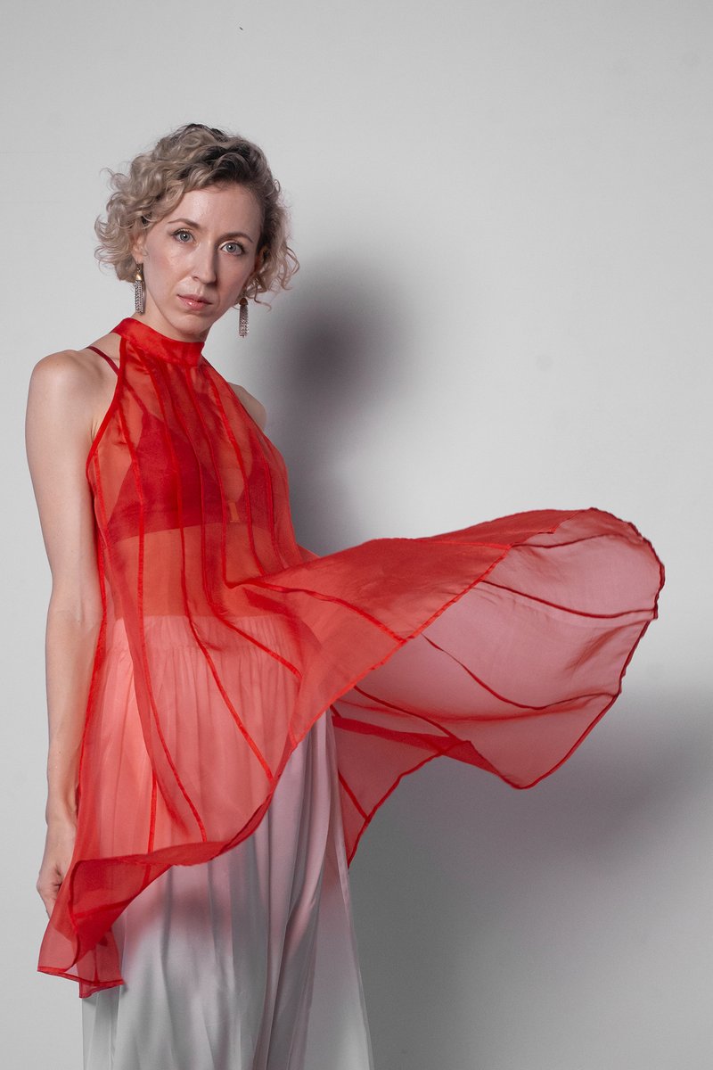 ORGANZA FLARE DRESS