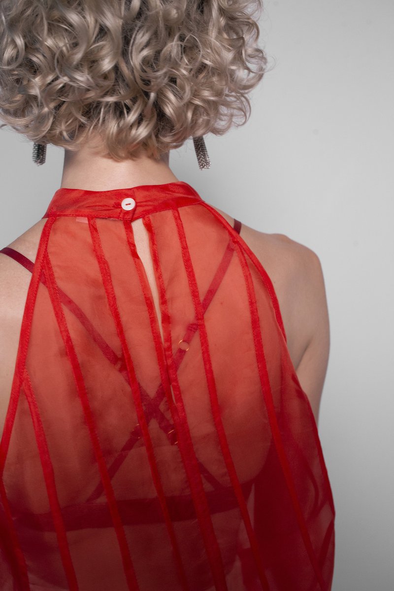 ORGANZA FLARE DRESS