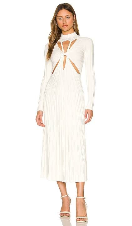 Dion Lee Ivory Lung Twist Dress