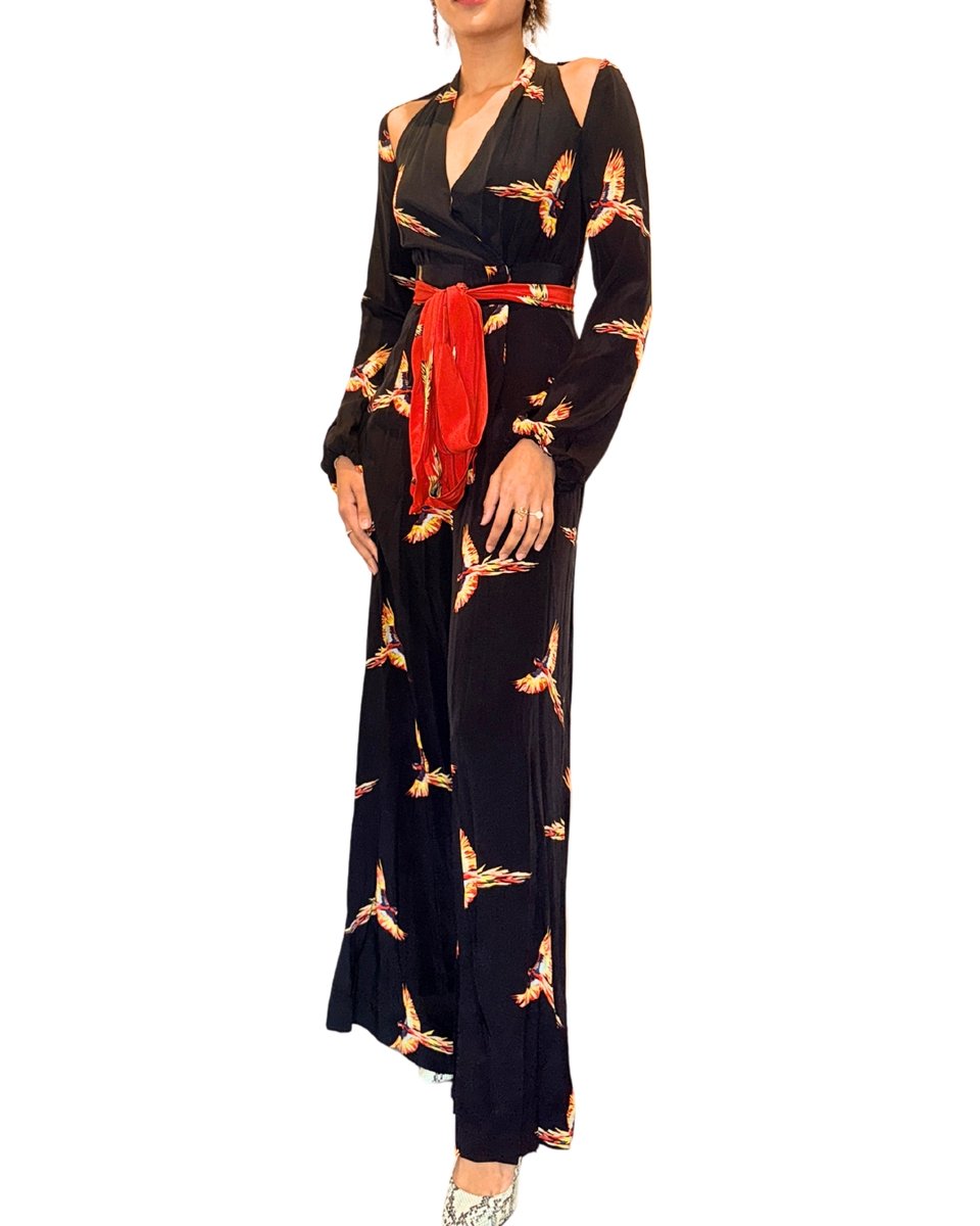 Diane Von Furstenberg, Bird Print Wrap Dress