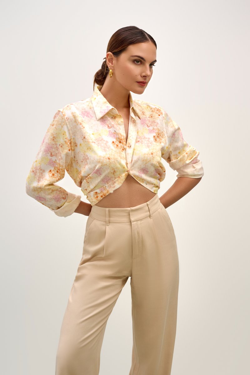 Avery Button Down - Sakura Yellow