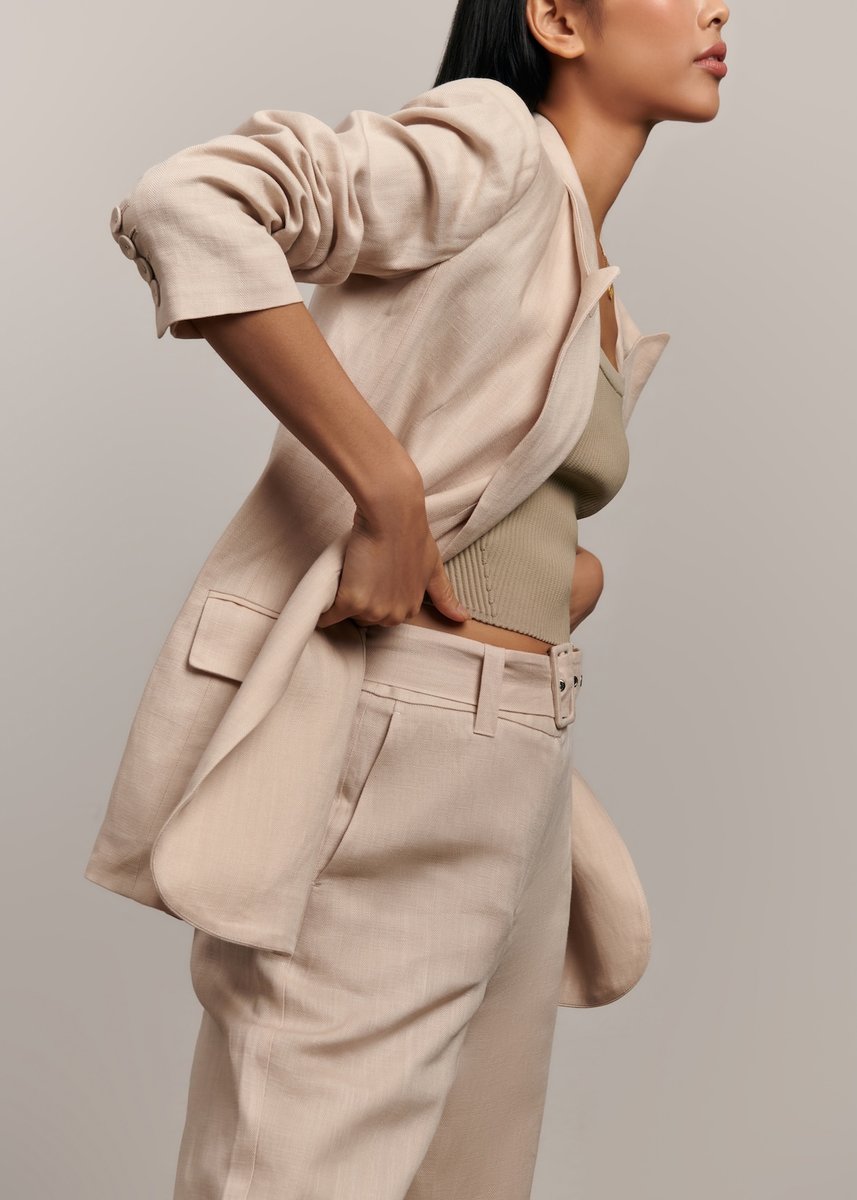Erin Linen Blazer Beige