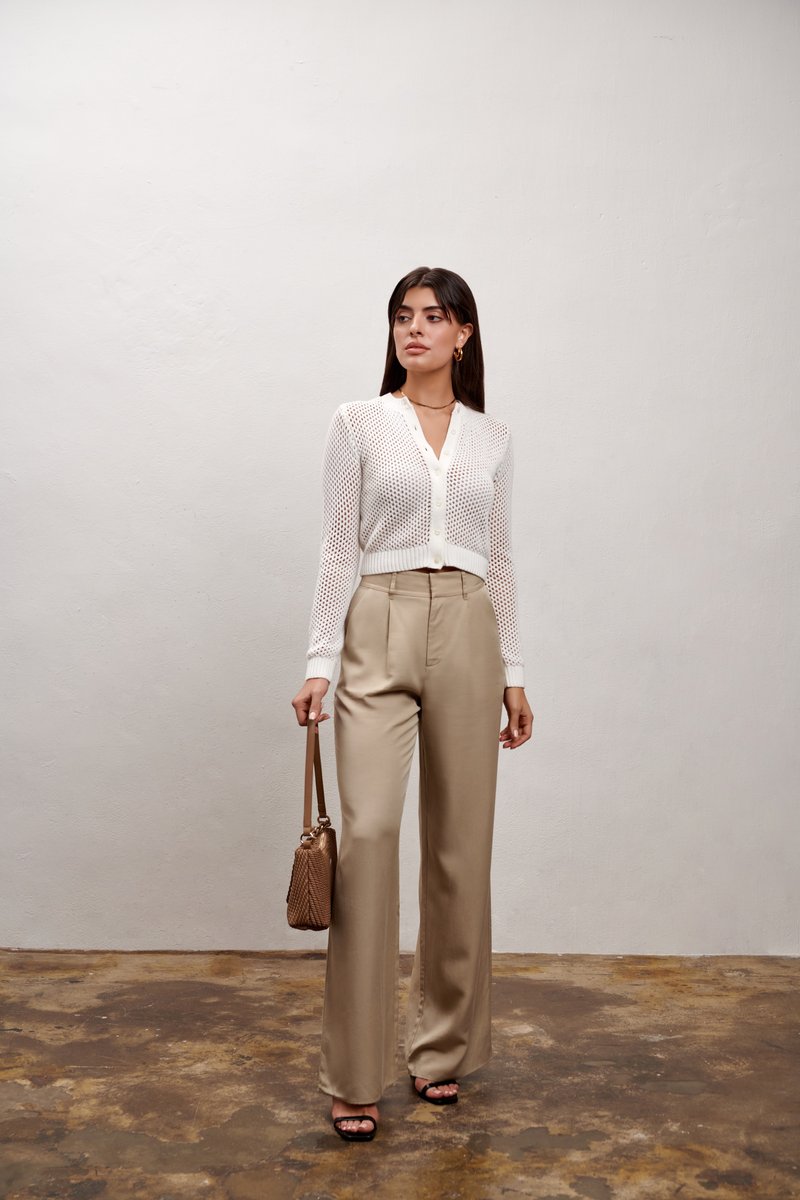Willow Wide Leg Pant Camel Khaki
