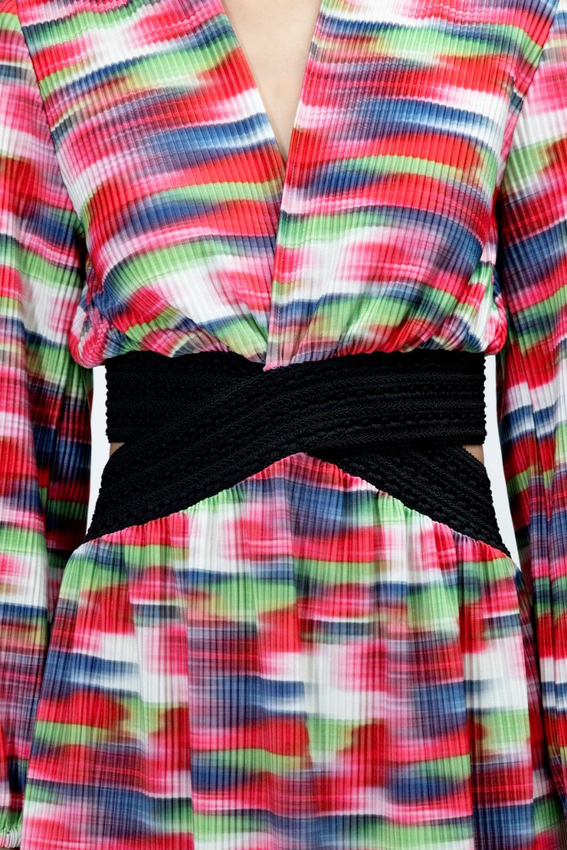 Rajo Multi Colour Cut Out Dress