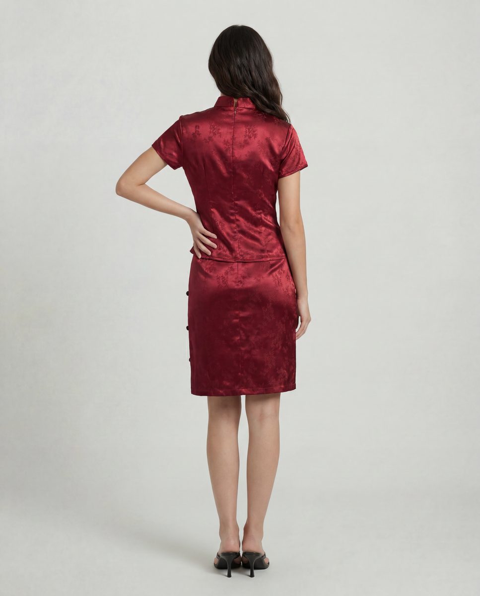 BAMBOO MIDI SKIRT