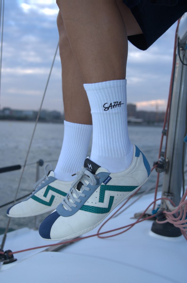 SA77A AMOY Yin (☷) – Up-cycled Sail Sneakers